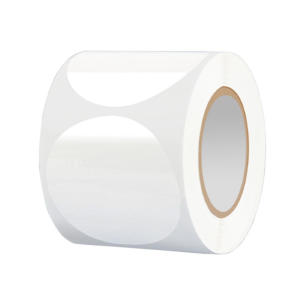 500Pcs Clear Round Seal Sticker Self-Adhesive PVC Sticker Wrapping Labels for Seal Envelopes Card Mailing Box Packaging