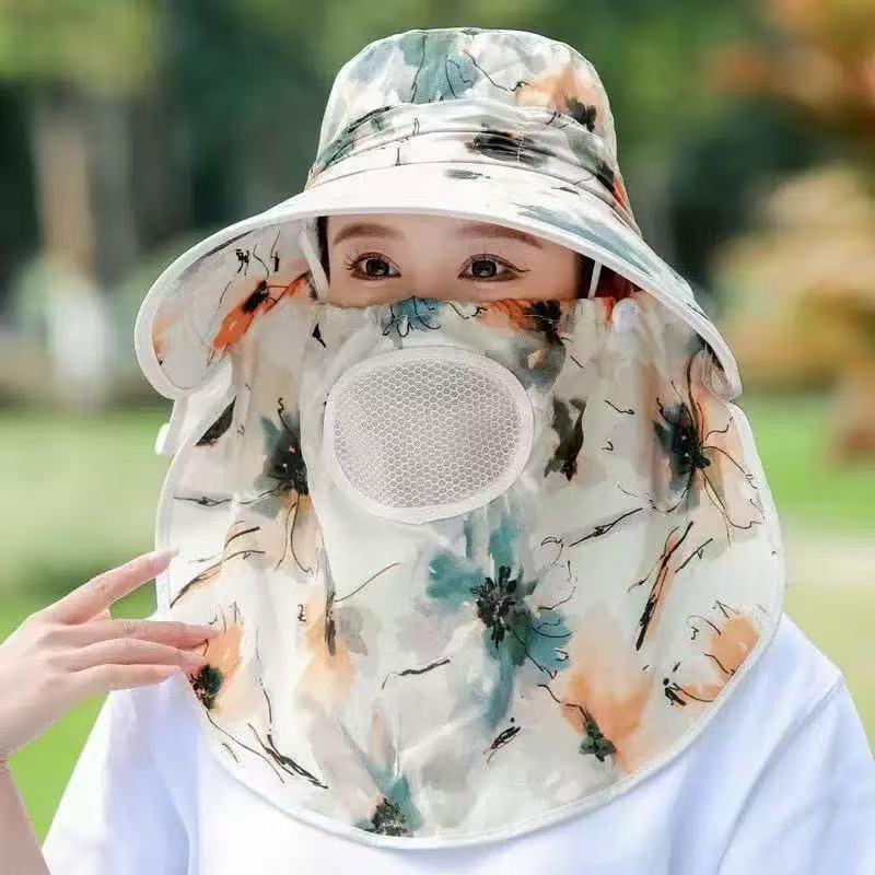 Women's UV Protection Sun Hat with Breathable Face Shield & Neck Guard