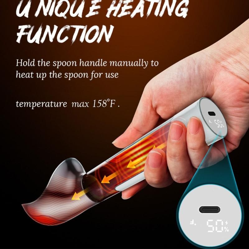 Touch Activated Heated Ice Creams Scoops Ergonomic Handle 40 Second Auto Stopping Rechargeable Battery Kitchen Tool