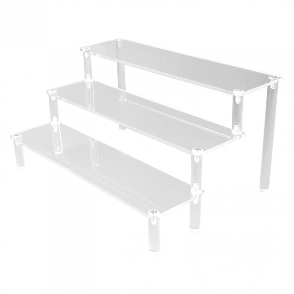 Desktop Storage Acrylic Display Stand Transparent Storage Rack Elegant Display