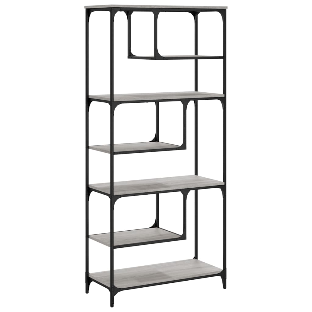 Bookshelf Gray Sonoma 81 x 36 x 176 cm Particleboard