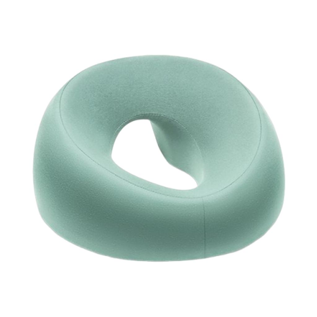 U-Shaped Massage Face Cushion Breathable Memory Foam Headrest Slow-Rebound Front Down Head Cushion for Desks Bed Spa