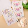 Butterfly Temporary Tattoo Stickers Sweet Makeup Tattoo Decals Kawaii Body Art Sticker  Girls