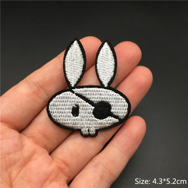 Totenkopf Punk Patches Für Kleidung Stickerei Streifen Diy Abzeichen Nähen Dekoration Kleidung Aufkleber Aufbügeln Aufnäher
