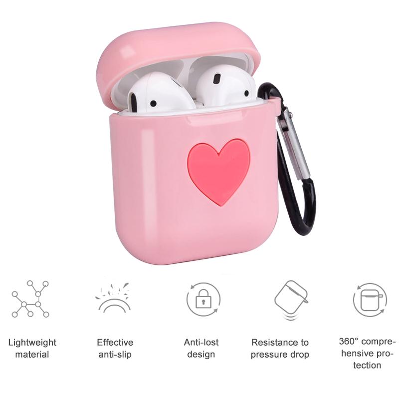 

Airpods беспроводной наушник любовь шаблон защитный чехол силикон случае наушников