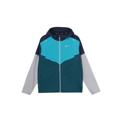 Lauf-Trainings-Kapuzenjacke mit Sonnenschutz Herren Tops Blau CZ9071-451