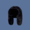 Anti-cold Faux Fur Pilot Cap Solid Color Ear Protection Hat Gifts Men Women Pilot Hat  Women