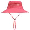 New solid color big edge bucket hat outdoor sunscreen breathable basin hat sun hat summer men's and women's sand hat