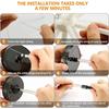 Solar Landscape Lights Outside Waterproof Solar Meteor Showers Light Remote Control Dimmable Timing for Garden Patio Yard Decor