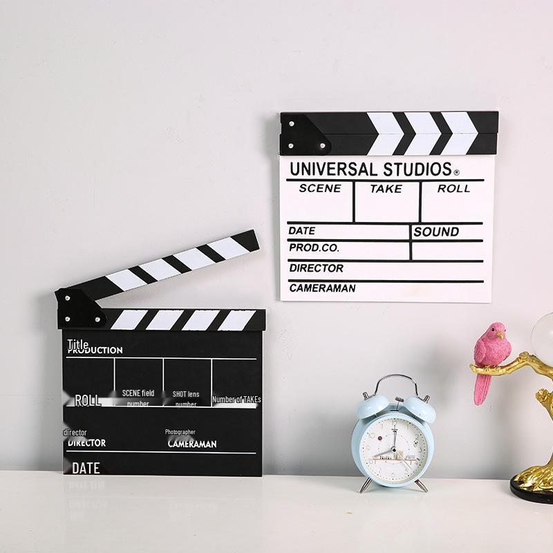 Wooden Director's Clapboard: Film & TV Prop for Photography and Decor