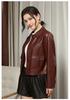 Sanpowa Women's Casual PU Leather Jacket