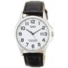 [Citizen Q&Q] Watch Analog 10-Year Battery Life Waterproof Date Synthetic Leather Band A23A-003PK Men's White Black