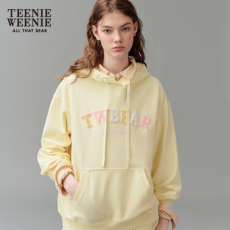 Teenie Weenie Women's Bear Graphic Hooded Sweatshirt