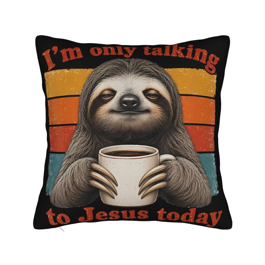 Decorative Pillowcases Im Only Talking to Jesus Today Merch Living Room Throw Pillow Case Cover Zippered Multi Size