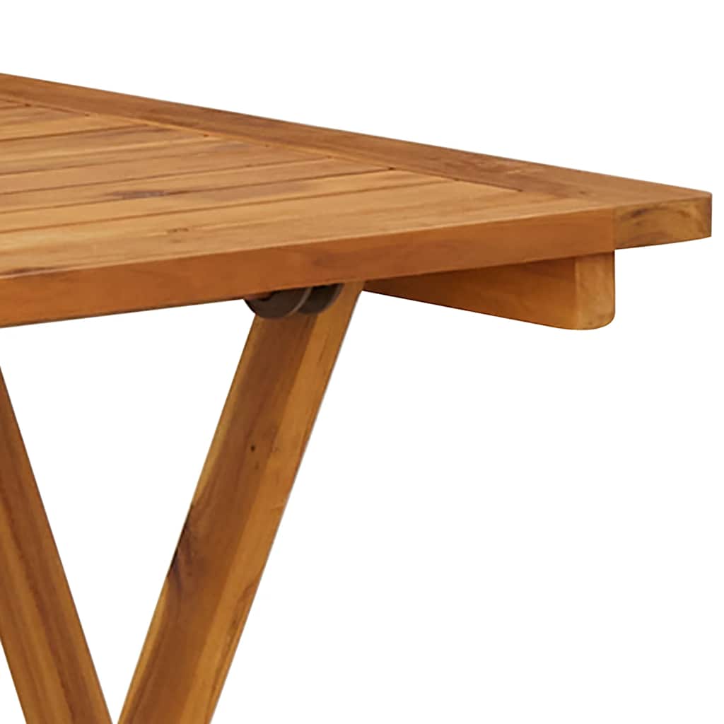 Folding Garden Table 70 x 70 x 75 cm Solid Acacia Wood
