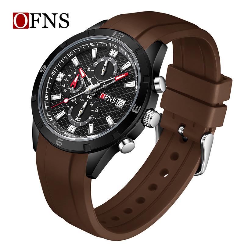 Trendy Men's Quartz Waterproof Watch with Calendar