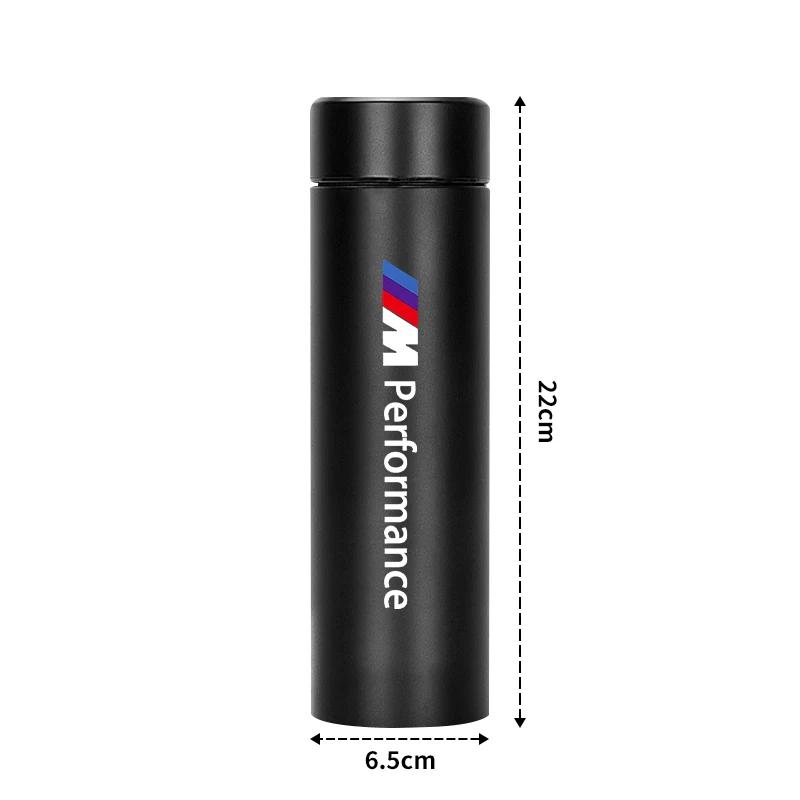 500ML Stainless Steel Intelligent Temperature Display LED Thermos Cup For BMW M Power Performance F10 F31 E36 E39 E87 E90 X3 X5
