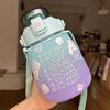 Water Cup Frosted Gradient Color Pot-belly Cup Male and Female Students Portable Large Capacity Water Bottle Cup