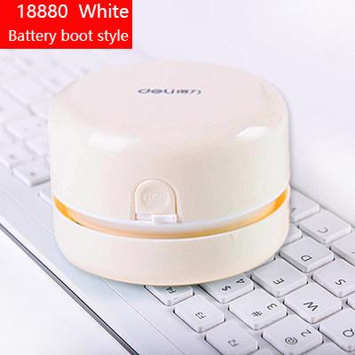 Deli Portable Desktop Cleaner Mini Desk Vacuum Cleaner 18880 for School Classroom School Office Supplies белый