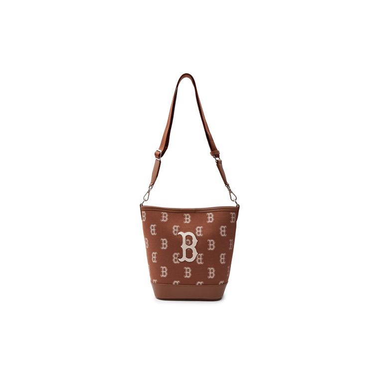 

MLB SS23 New York Yankees Large Logo Print Vintage Floral Adjustable Shoulder Strap Casual Bucket Bag Women Bags Brown 3ABML023N-43BRS3ABML023N-43BRS Large