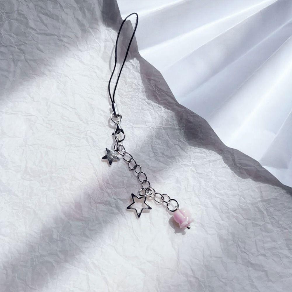 Acrylic Shell Dolphin Mobile Phone Chain Beaded Five-pointed Star Phone Lanyard  Decoration