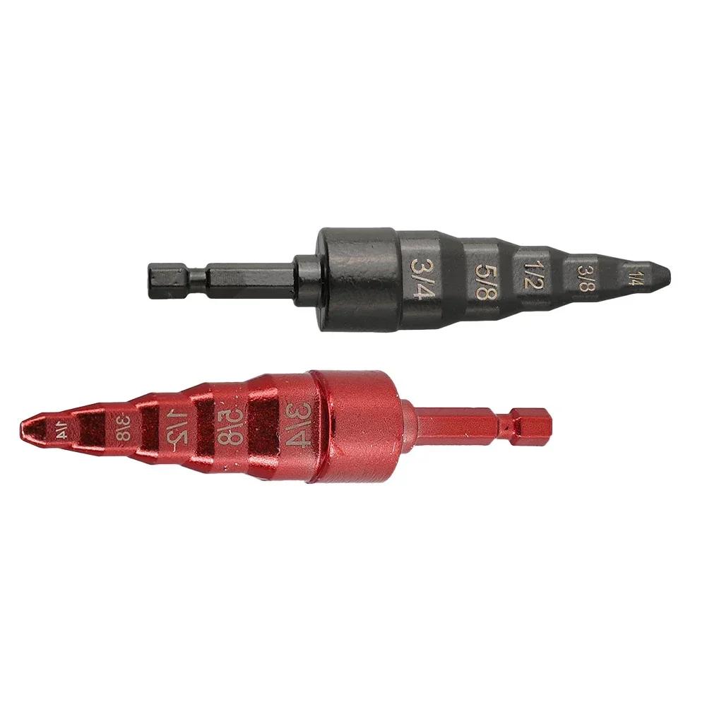2pc Pipe Expander Air Conditioner Copper Pipe Expander Tubing Repair Tool  Hexagonal Handle Swaging Drill Bit Set  Tube Expander