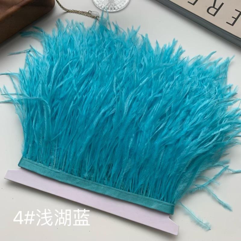 Ostrich Hair Cloth Edge 10-15Cm Clothing Accessories Diy Skirt Decoration Dress Neckline Cuffs Feathers