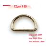 3.8mm Thick D-Ring Buckle Hardware for Bag Straps and Side Hooks