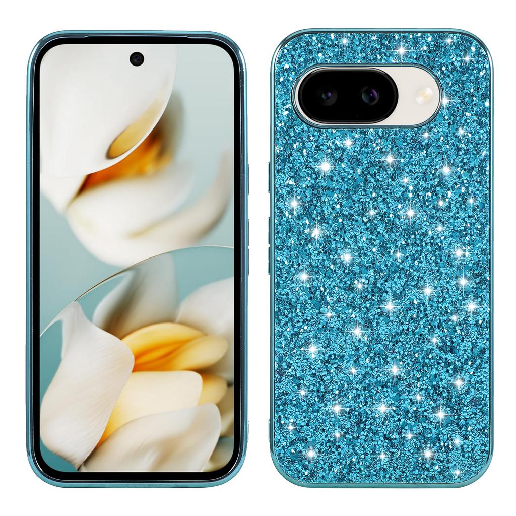 For Google Pixel 10a Case Electroplating TPU + PC Sparkling Glitter Phone Back Cover