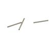 2x50 Pieces Plain Brass Tube Spacer Beads for Jewelry Making, Rose Gold, Silver