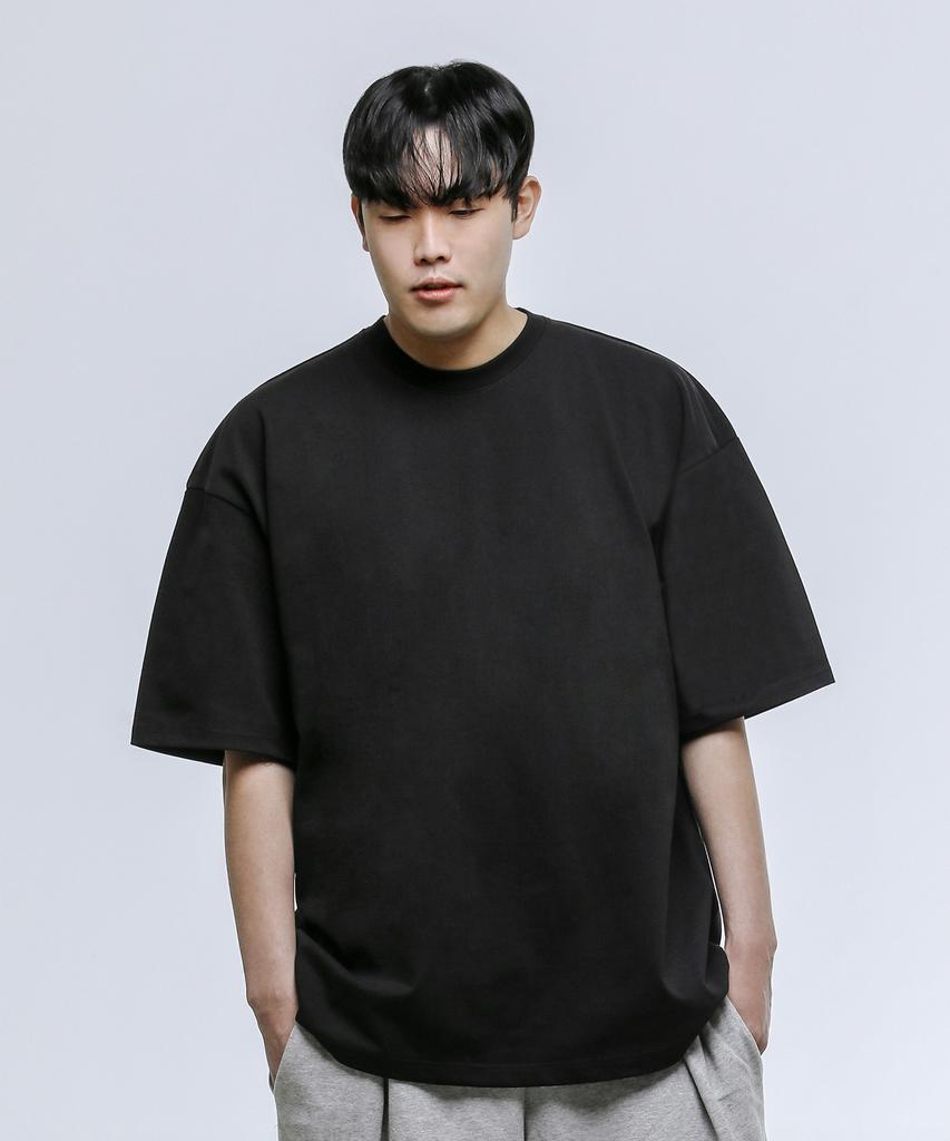 Woneim Plain Oversized Short Sleeve 2 Colors