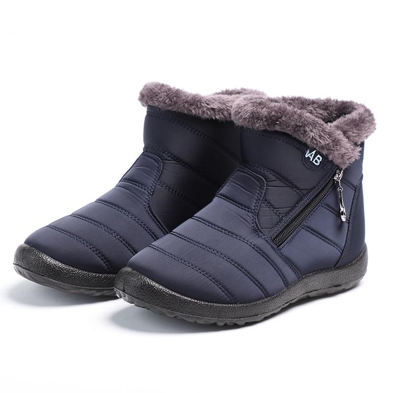 35-43 Plus Size Women Boots Ankle Boots For Women Waterproof Upper Pu Sole Non-Slip Lightweight Keep Warm Winter Snow Boots