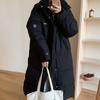 Winter down cotton-padded clothes for women are thickened and warm, medium and long cotton-padded clothes, loose over the knee, and long cotton-pa