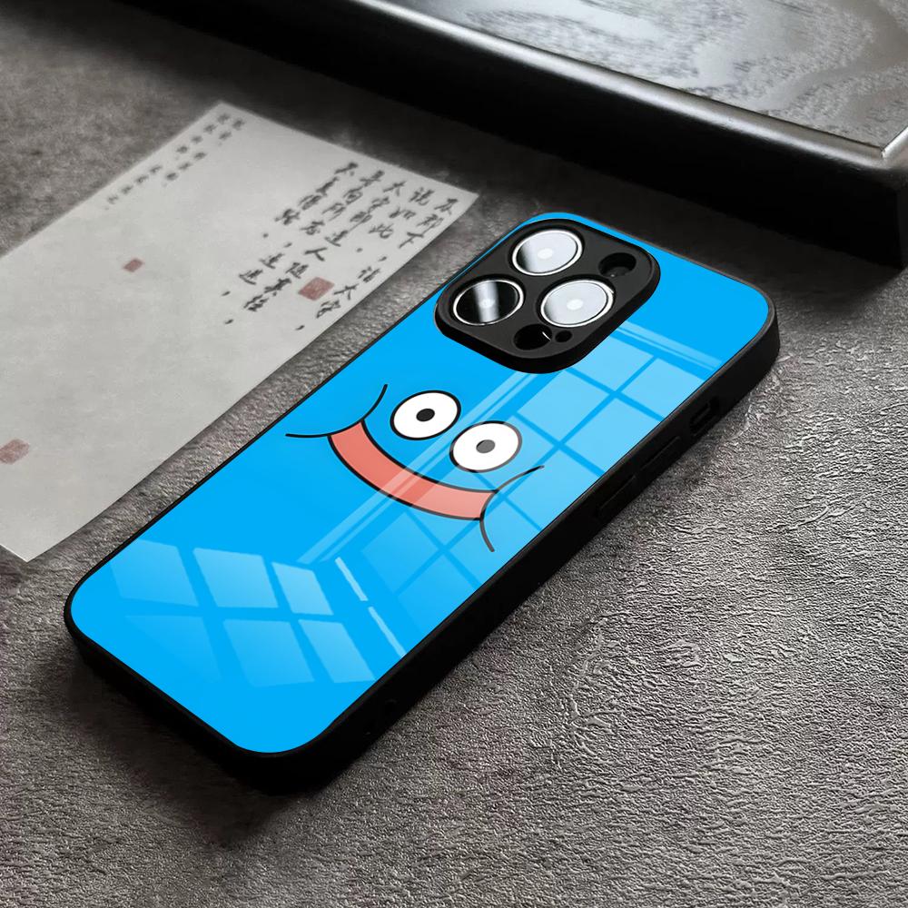 D-Dragon Quest Slime Phone Case For IPhone 17 Pro Max 14 Pro 15 12 11 13 Mini X XR XS 16 Plus SE Glass Cover