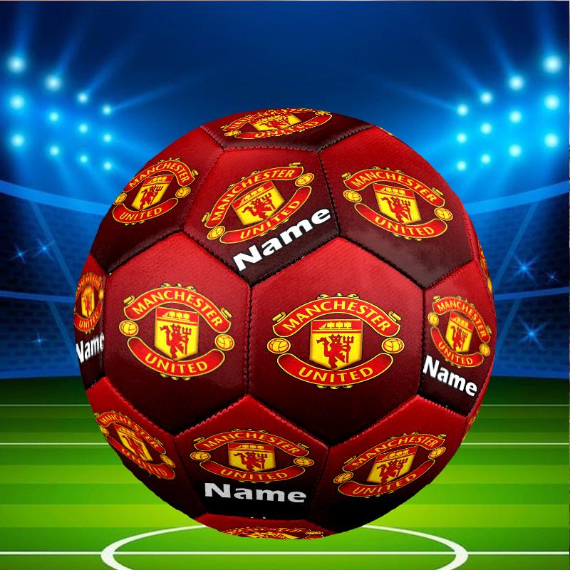 Custom Name Personalized Manchester Football F.C-A Print Size 5 Soccer Ball Training & Match Football, for Team, Kicking, Gift for Football Enthusiast