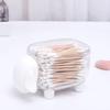 Cotton Swab Holder Sheep Design Transparent Toothpick Storage Box Container Home Decoration White