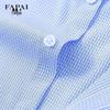 FAPAI Men's Easy-Care Long-Sleeve Business Casual Shirt with Xinjiang Cotton