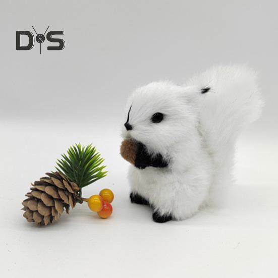 Plüsch-Eichhörnchen-Figur, realistische Simulation, Eichhörnchen-Modell, lebensechtes Kunstfell, Tier-Miniatur, Home-Office, Schreibtisch-Dekoration, Ornament