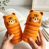 Silicone Material Upright Desk Organizer Upright Design Desk Storage Box  For Kids