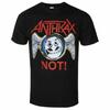 Anthrax - Not Wings Pattern Printed Thrash Metal Band T-shirt In Street Hip-hop for Men and Wo
