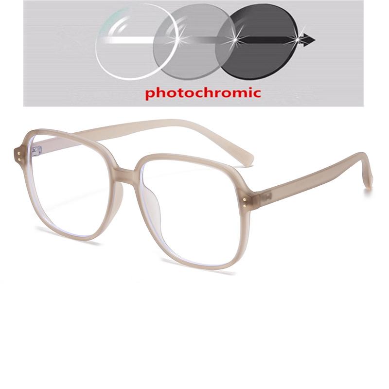 TR90 Oval Big Frame Nearsighted Glasses For Women Fashion Anti Blue Light Prescription Spectacles 0 To -6 0