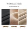 Women's High-Waist Zipper Tummy Control Pants with Shark Skin Texture - Autumn/Winter Velvet Bodycon Base Layer