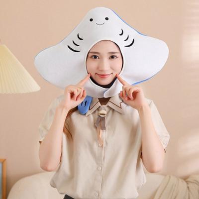 Cartoon Fish Photography Prop Adjustable Plush Hat Lovely Headgear Dress-Up Hair Accessories Performance Hat Halloween Party Costume