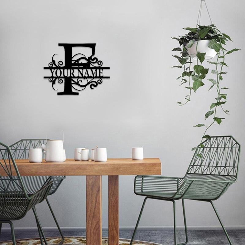 Multipurpose Letters Sign Wrought Iron Decor Ornament Crafts Supplies for Indoor Outdoor Garden Yard Decoration Gift