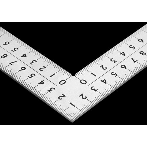 Shinwa Sokutei Zakřivené pravítko, Střední kovové, Standardní typ, Nerezová ocel, 60 x 30 cm, Stejné stupnice na přední a zadní straně, 8 stupnic, 63413