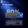 GK105 87-Key Wired Mechanical Keyboard, ARGB Backlit, Red Switch, Anti-Ghosting, Universal for Gamers and Laptops.