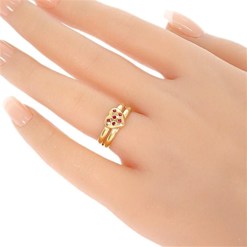 YVES SAINT LAURENT  #12(JP Size) ring gold K18 yellow gold Women