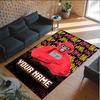 Personalized Crystal Velvet Carpet Custom Name Text,Gorilla Tag Cartoon Anti Slip Area Rug For Home Decoration