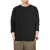 100% algodão marca de qualidade camiseta masculina cor sólida vestir-se homem mangas compridas cor pura camisa feminina t-shirts para topos masculinos
