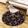 1pc Office Carpet Chair Mats Vintage Pink Rose Floral Pattern Perfect for Decorating Office Chairs, Living Rooms, Or Bedrooms.YDT177